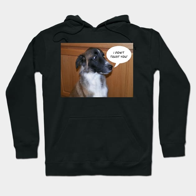 I don't trust you with puppy cute Hoodie by PandLCreations